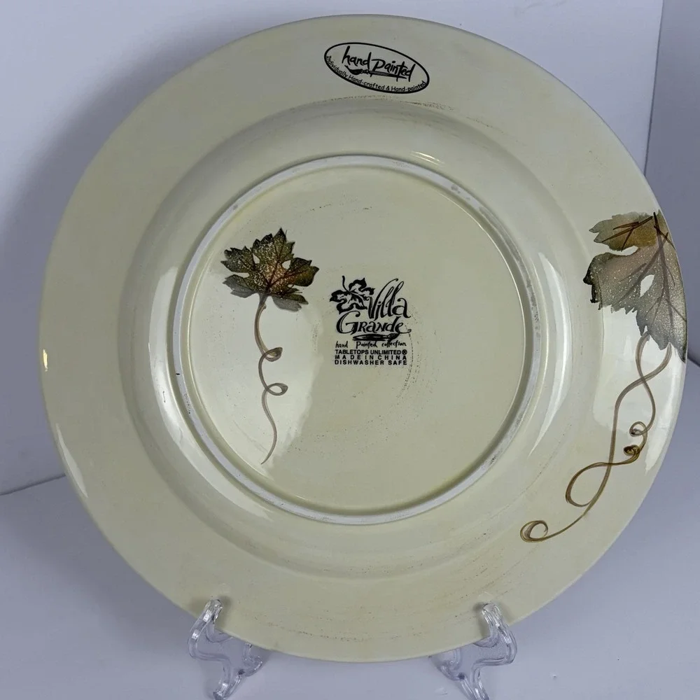 Tabletops Unlimited‎ Villa Grande 4 Hand Painted 12 1/2